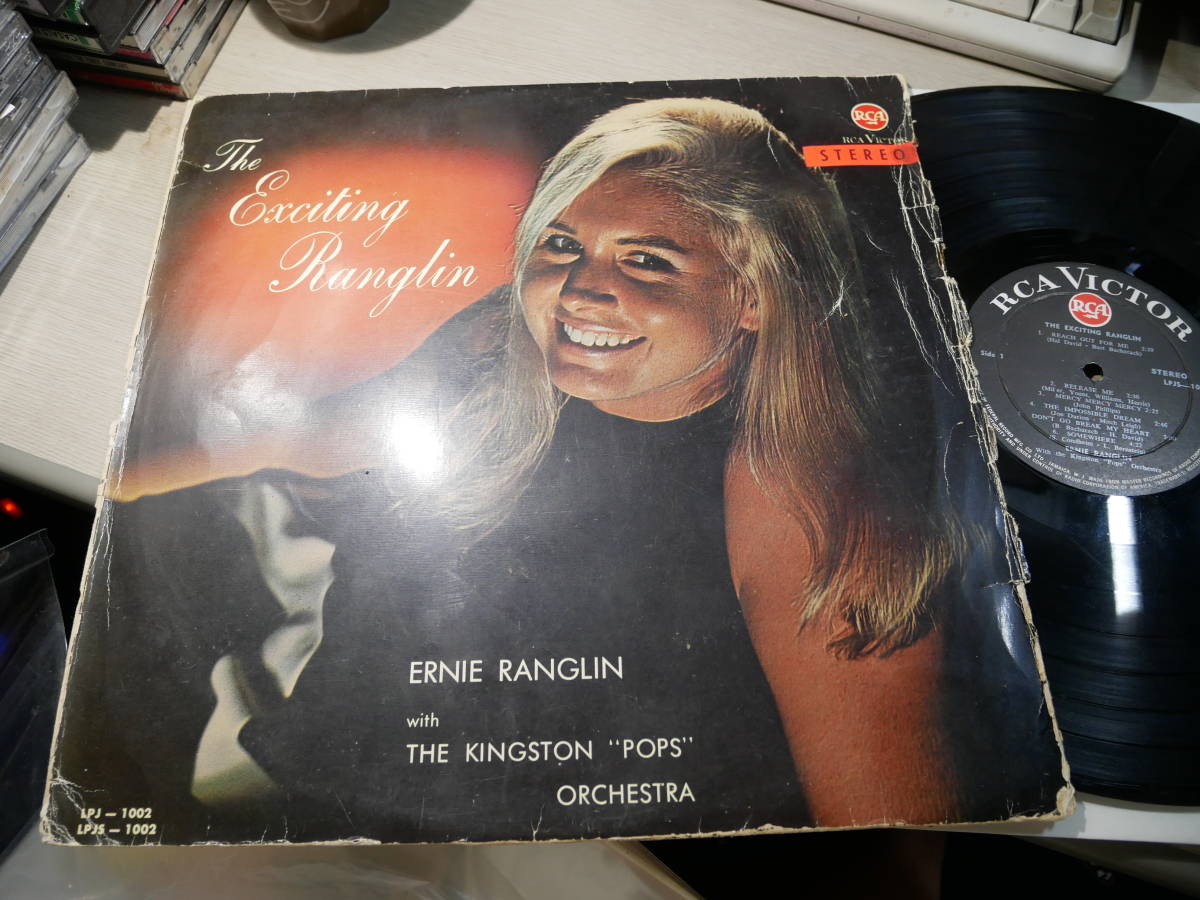 送料無料，格安 アーネスト ラングリン ERNIE RANGLIN WITH THE KINGSTON POPS ORCHESTRA/THE EXCITING RANGLIN JAMAICA/RCA VICTOR:LPJS-1002 STEREO ORG(レゲエ)｜売買されたオークション情報、yahooの商品情報をアーカイブ公開 - オークフ レゲエ