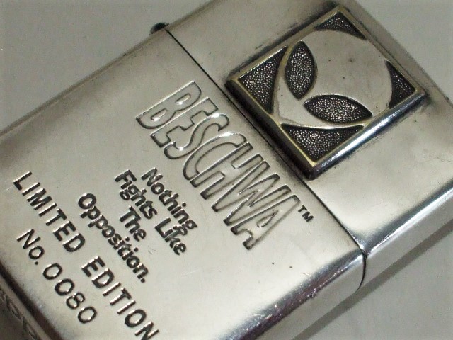 zippo BESCHWA 限定品 立体メタル ヴィンテージ 1996年製 【公式通販】
