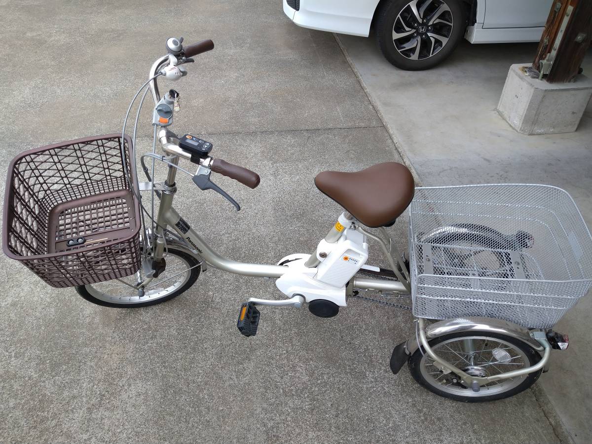人気セール，爆買い パナソニック 電動アシスト付き３輪自転車(電動アシスト自転車)｜売買されたオークション情報、yahooの商品情報をアーカイブ公開 - オークファン 電動アシスト自転車