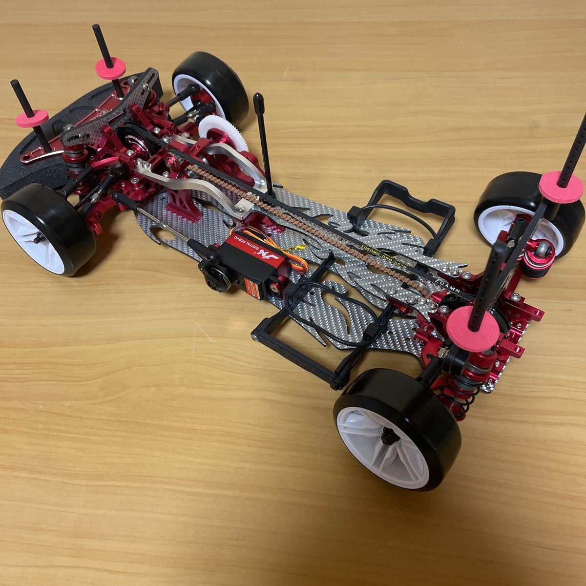 ヨコモ 1/10 ドリフトパッケージ DRB レッド OVERDOSE パーツ多数