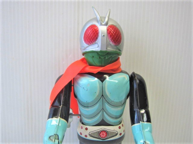 美品！ エンゼル製 仮面ライダー1号 ブリキ ゼンマイ歩行 昭和40年代