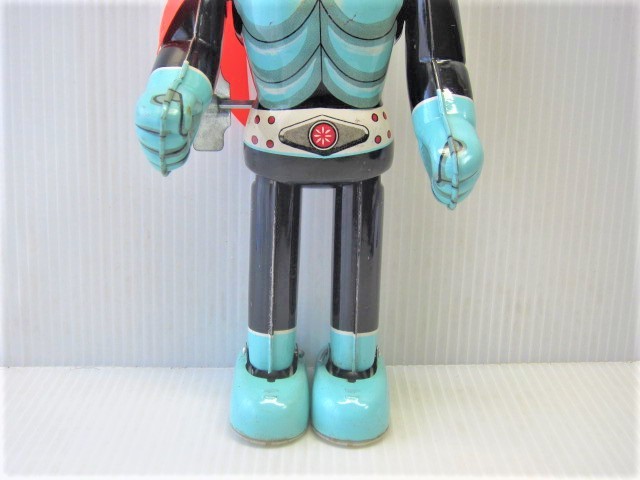 美品！ エンゼル製 仮面ライダー1号 ブリキ ゼンマイ歩行 昭和40年代