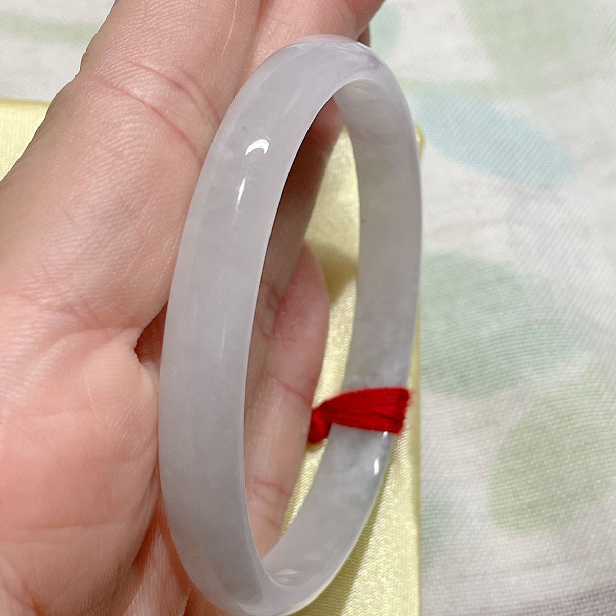 内径57.4mmラベンダーのプリンセスタイプが入荷！翡翠バングル