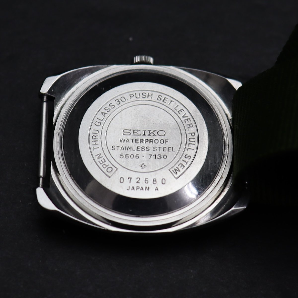 SEIKO LM セイコー ロードマチック 5606-7130 自動巻き 23石 シルバー 