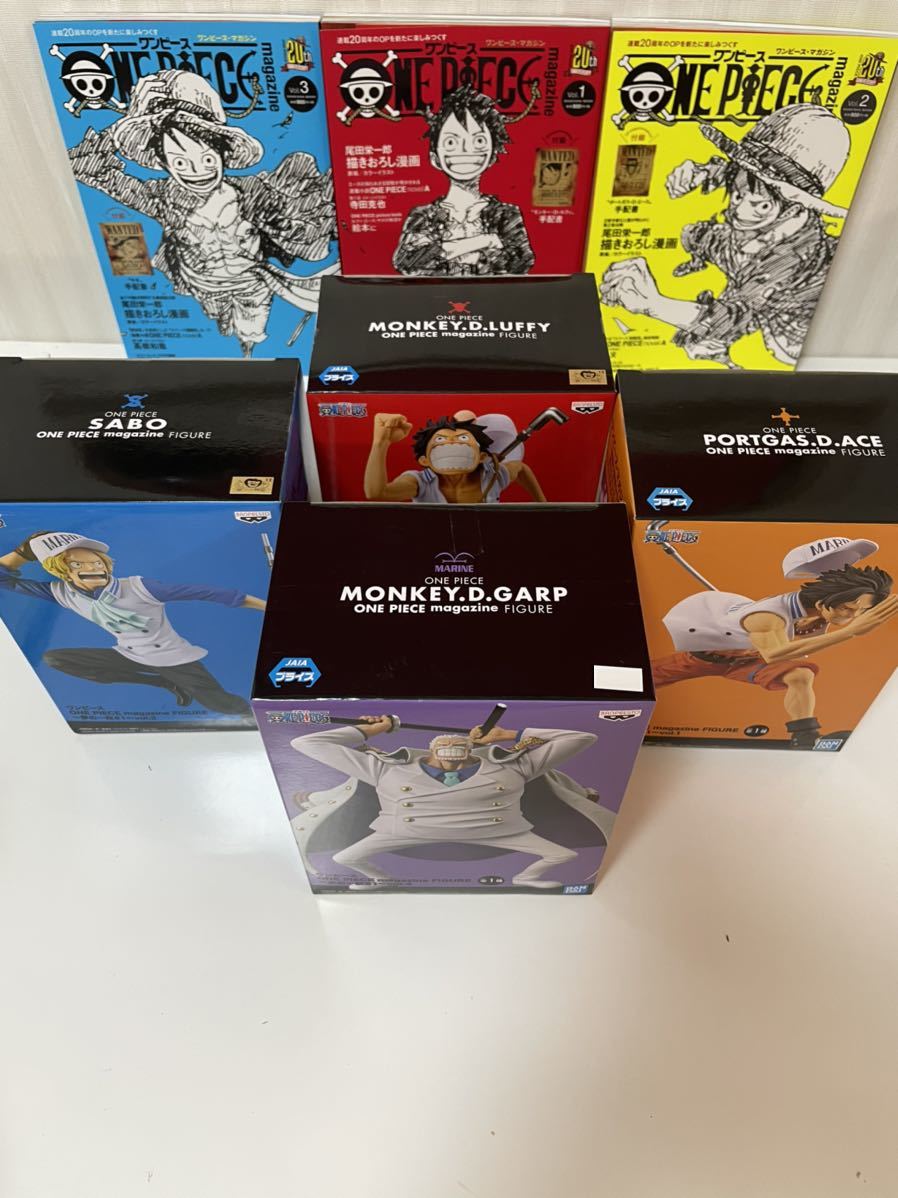 ワンピース フィギュア 全4種 ルフィ エース サボ ガープ Magazine One Piece 夢の一枚 Asl 三兄弟 その他 売買されたオークション情報 Yahooの商品情報をアーカイブ公開 オークファン Aucfan Com
