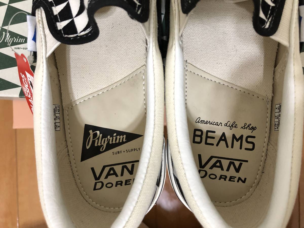 送料無料 正規 Vans Pilgrim surf Beams Slip-on 27cm ヴァンズ バンズ 