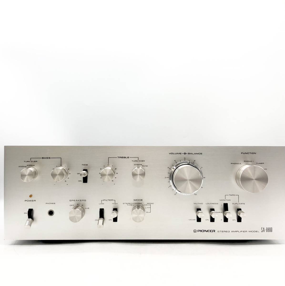 【定番人気，品質保証】 5448/ アンプ PIONEER パイオニア STEREO AMPLIFIER SA-8800 オーディオ機器 通電 動作未確認(パイオニア)｜売買されたオークション情報、yahooの商品情報をアーカイブ公開 - オークファン パイオニア