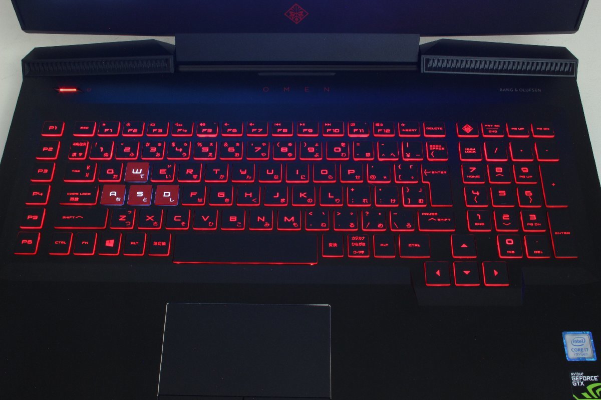 2D895 美品！ HP 17.3型 ゲーミング ノートPC OMEN 17-an012TX Win10 