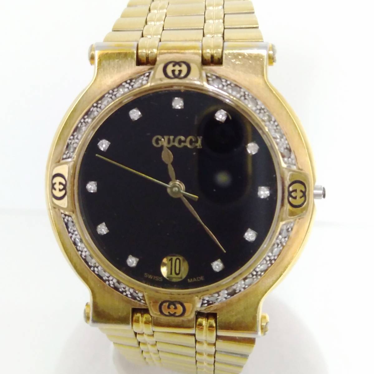 格安，新作 ジャンク GUCCI グッチ 9200M 腕時計 クォーツ リューズ壊れ 動作未確認 1円スタート(女性用)｜売買されたオークション情報、yahooの商品情報をアーカイブ公開 - オークファン 女性用