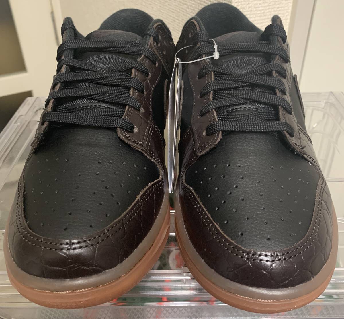 NIKE DUNK LOW SE Velvet Brown and Black BROWN CROC US9.5 ナイキ 