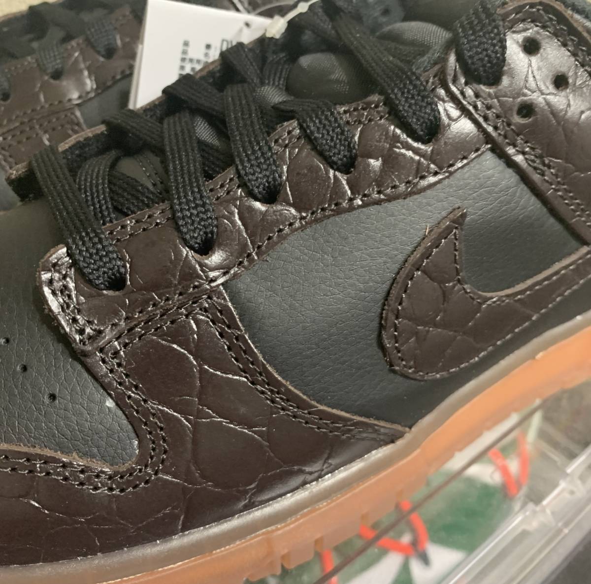 NIKE DUNK LOW SE Velvet Brown and Black BROWN CROC US9.5 ナイキ 