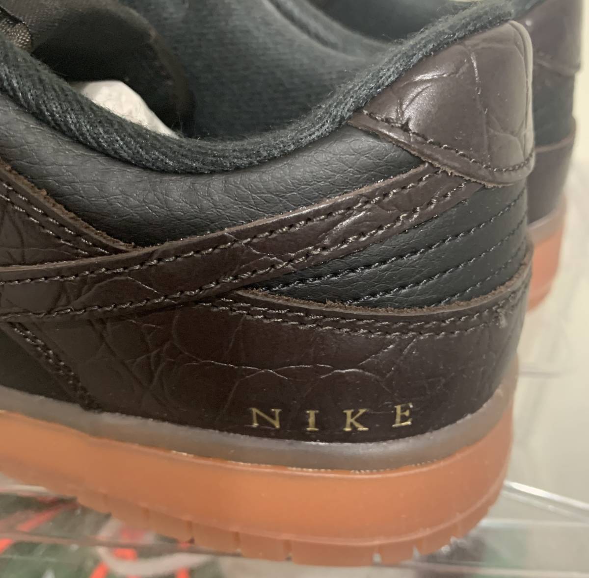 NIKE DUNK LOW SE Velvet Brown and Black BROWN CROC US9.5 ナイキ 