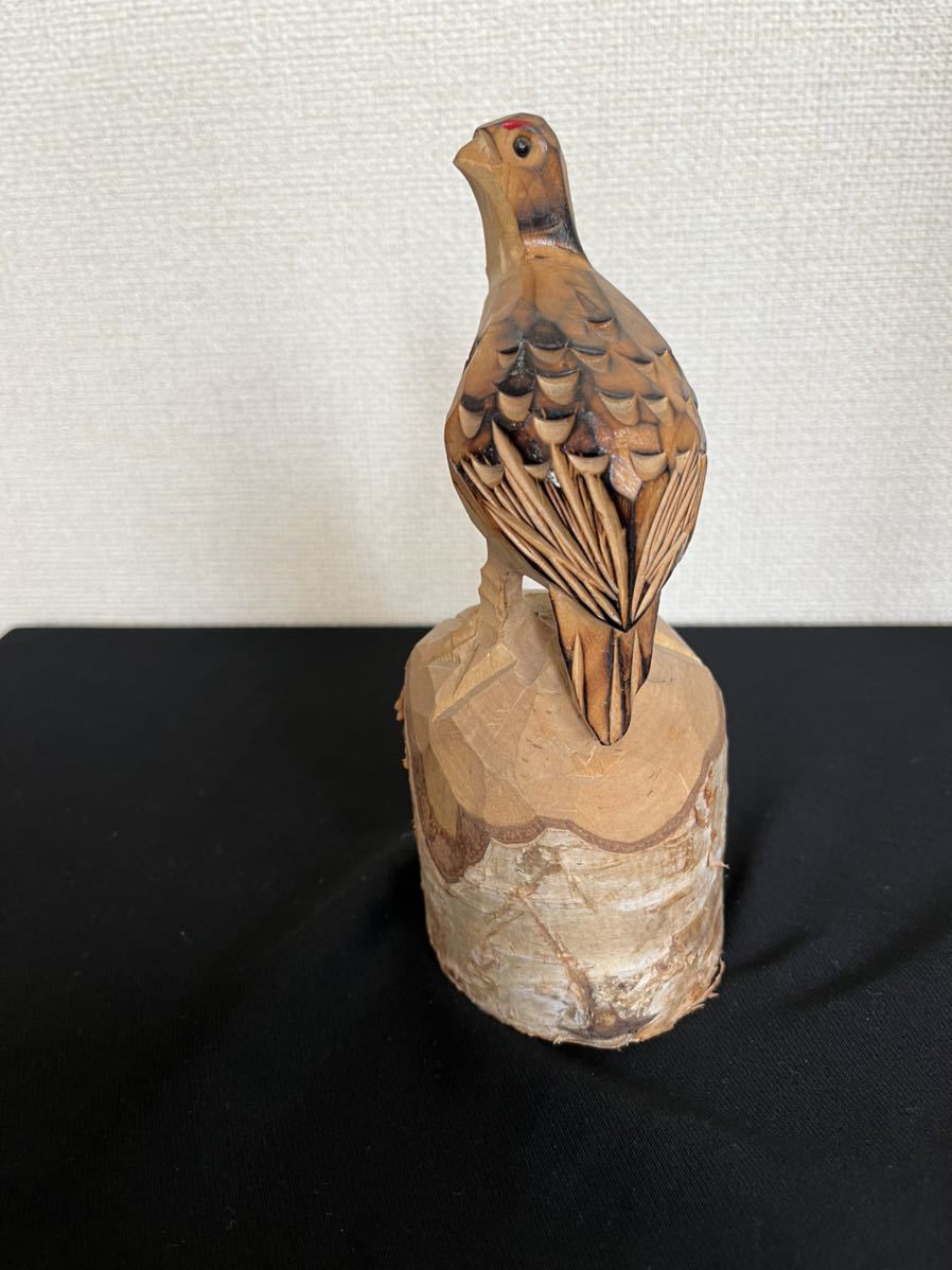 木彫り 白樺 雷鳥 管理a1123 ライチョウ お土産 約18ｃｍ 手彫 昭和レトロ アンティーク 郷土玩具 木彫 レトロ 木工 竹工芸 売買されたオークション情報 Yahooの商品情報をアーカイブ公開 オークファン Aucfan Com