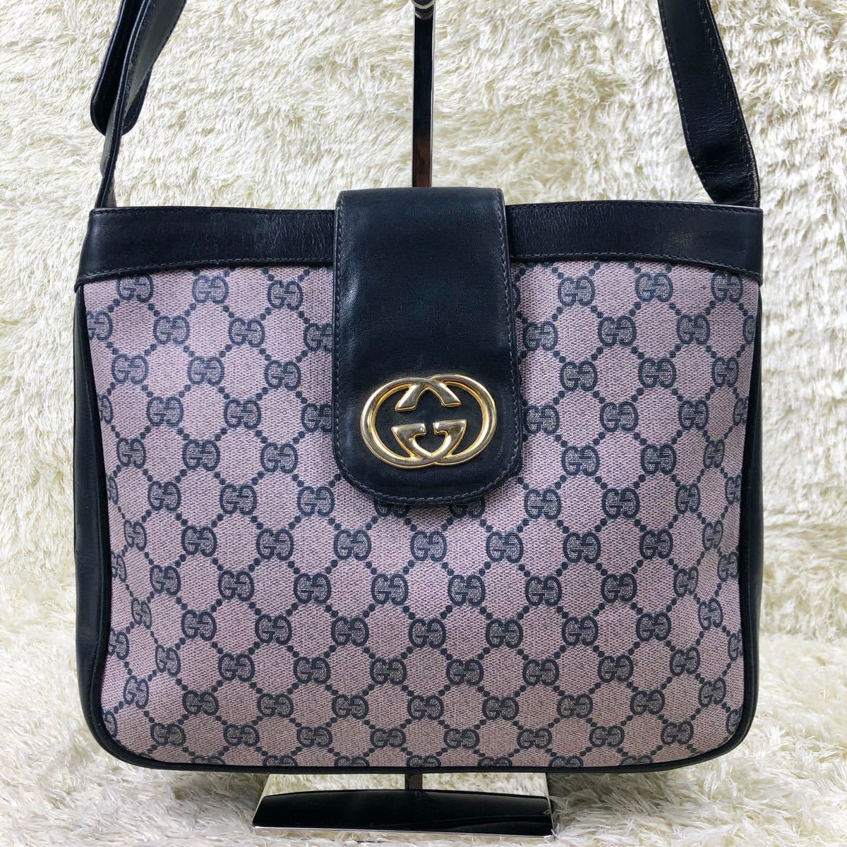 オールドグッチ GUCCI ショルダーバッグ GG 希少 OLD グッチ 1円〜 最 