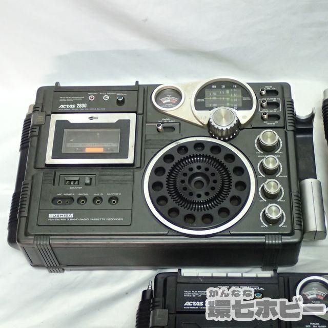 MJ99◇当時物 東芝 TOSHIBA FM/SW/MW 3バンド ラジオカセット