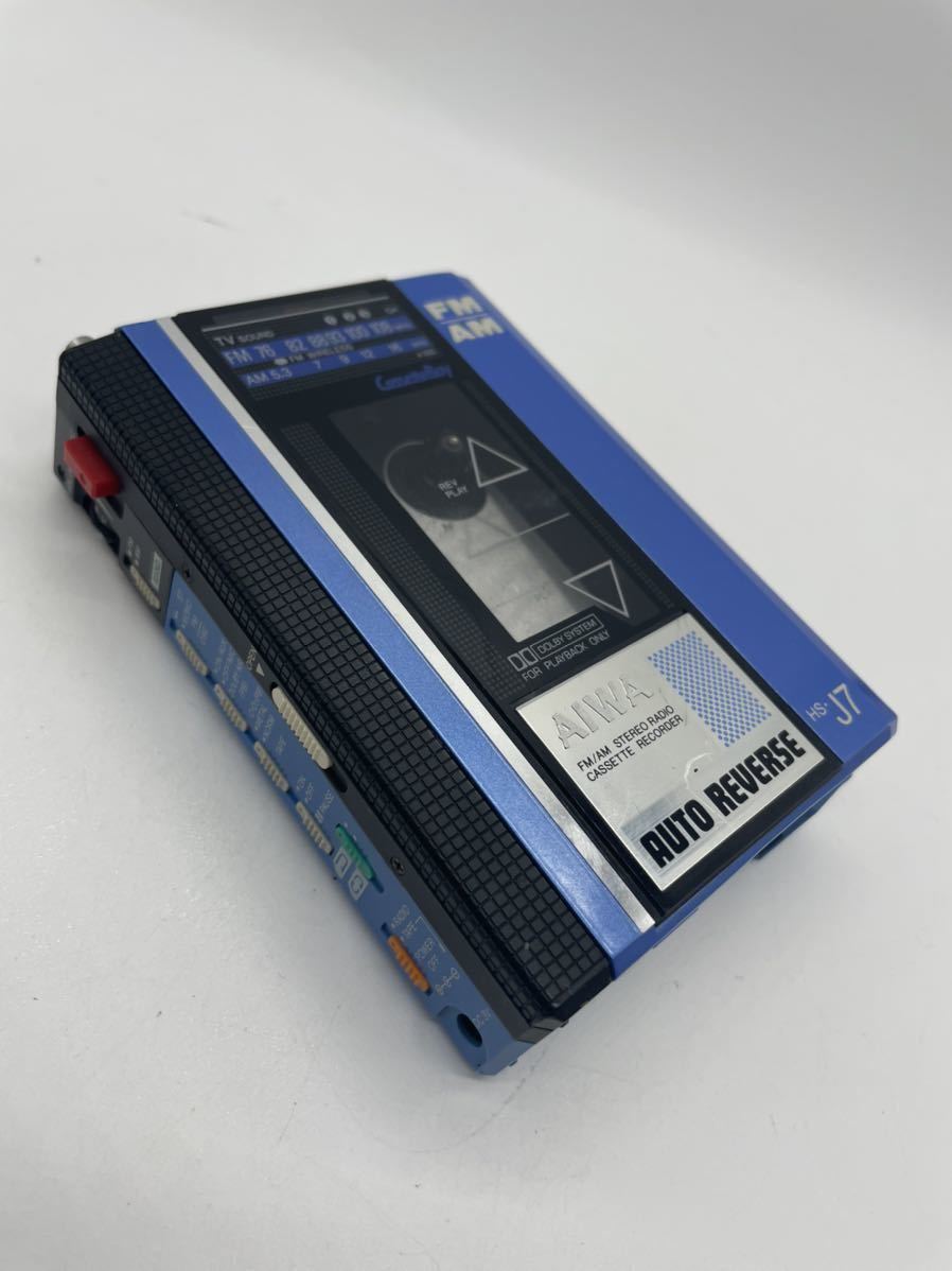 AIWA カセットプレイヤー HS-J7 ジャンク品AIWA アイワ FM⁄AMステレオ