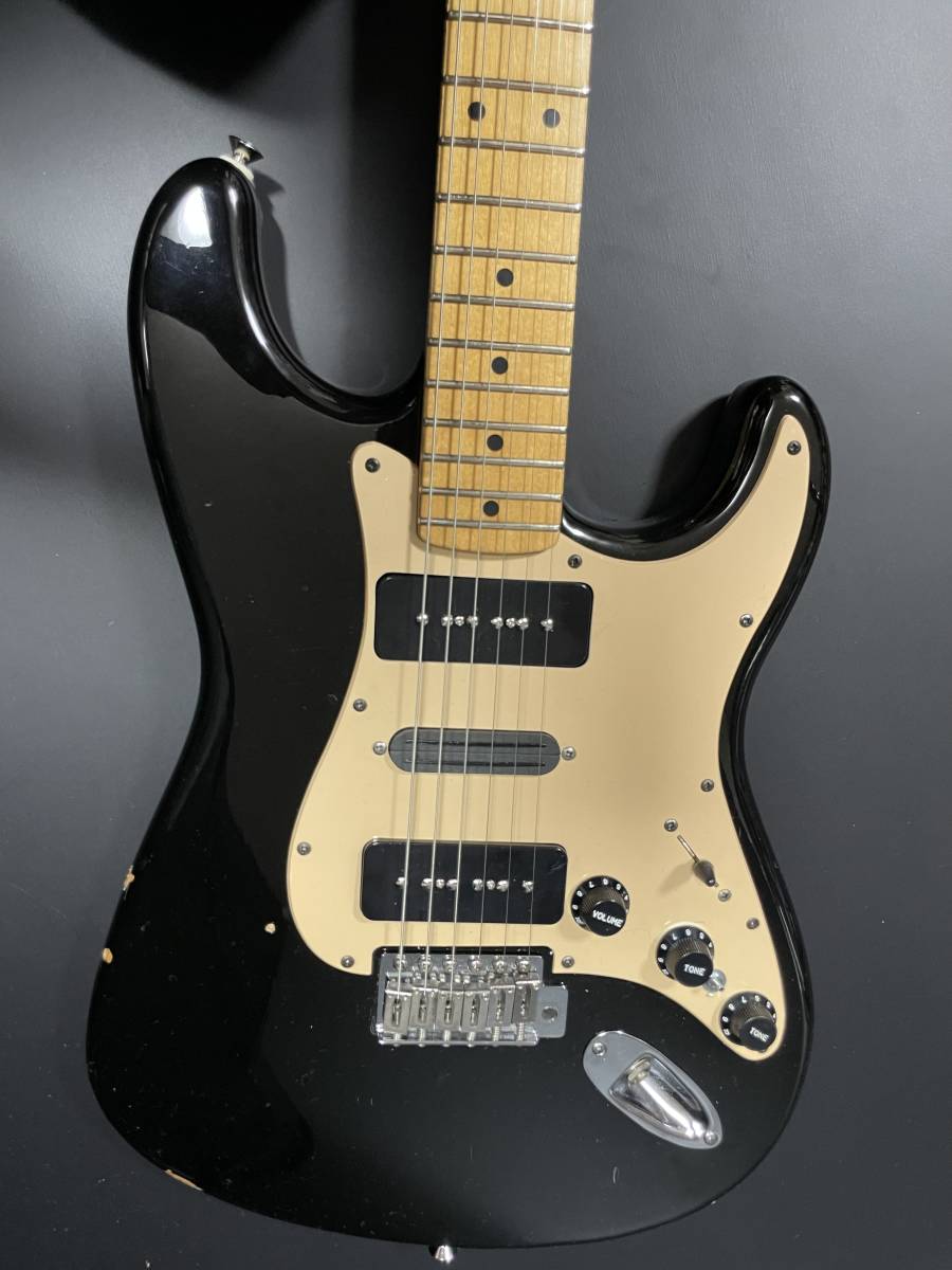 今日だけ値下げ　Squier P-90搭載　ストラトキャスター Fender Squier MOD.ver メープル指板 P90 レールハムバッカー搭載で