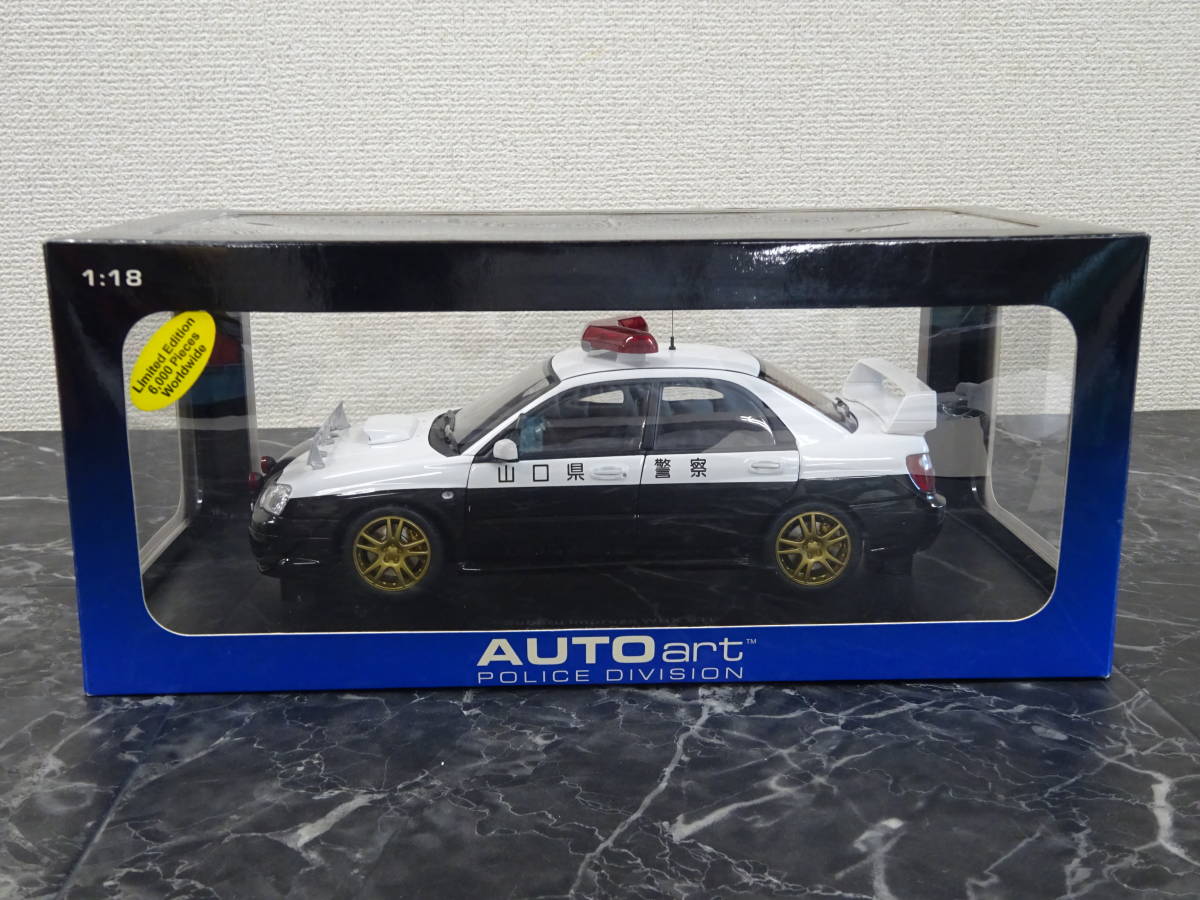 ミニカー】 AutoArt 1/18 SUBARU IMPREZA WRX STI JAPANESE POLICE CAR