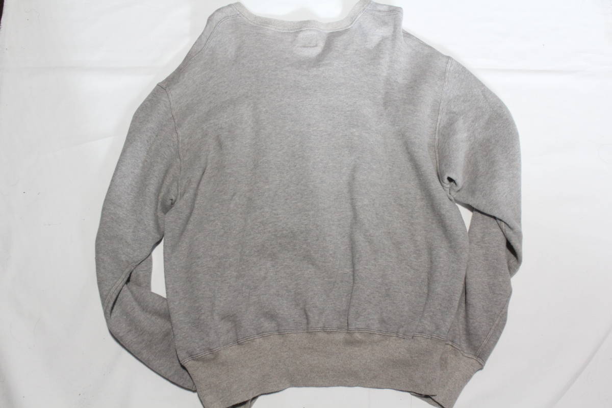 中古 HUMAN MADE ヒューマンメイド H ワッペン スウェット グレー L V 