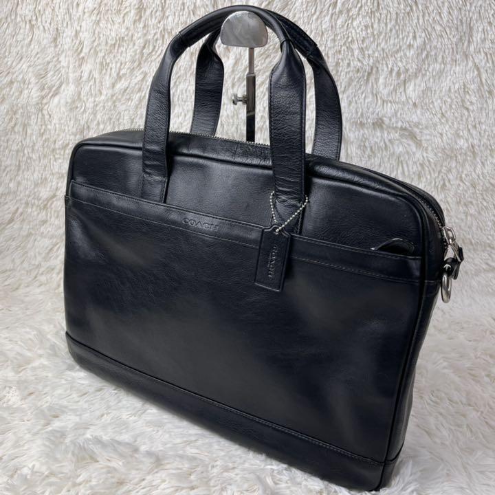 1円【極美品】COACH コーチ ビジネスバッグ ブリーフケース A4可 大容量 ブラック 黒 セット まとめ ブリーフケース COACH ビジネスバッグ DR12 1円～極美品 0