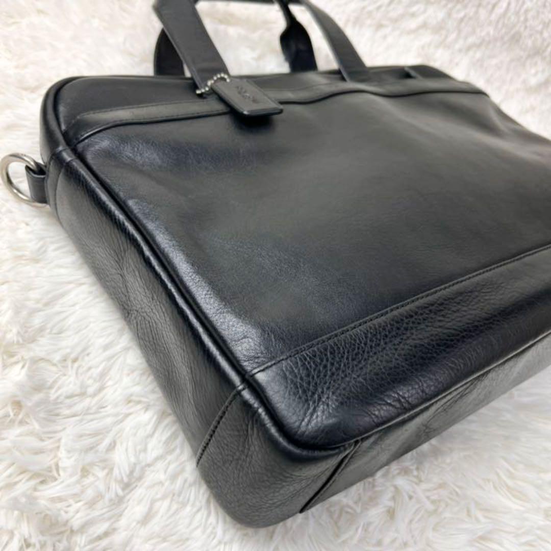 1円【極美品】COACH コーチ ビジネスバッグ ブリーフケース A4可 大容量 ブラック 黒 セット まとめ ブリーフケース COACH ビジネスバッグ DR12 1円～極美品 0