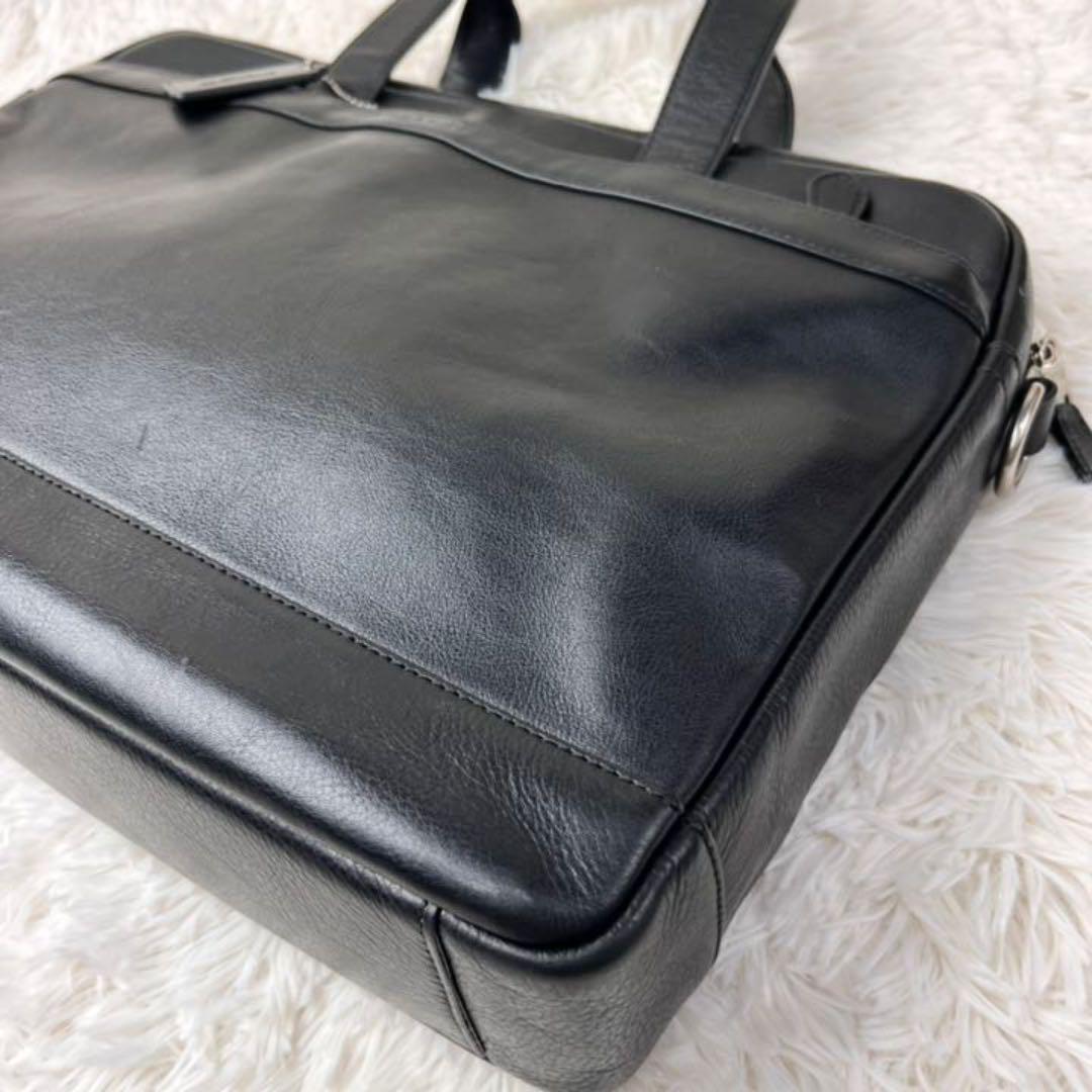 1円【極美品】COACH コーチ ビジネスバッグ ブリーフケース A4可 大容量 ブラック 黒 セット まとめ ブリーフケース COACH ビジネスバッグ DR12 1円～極美品 0