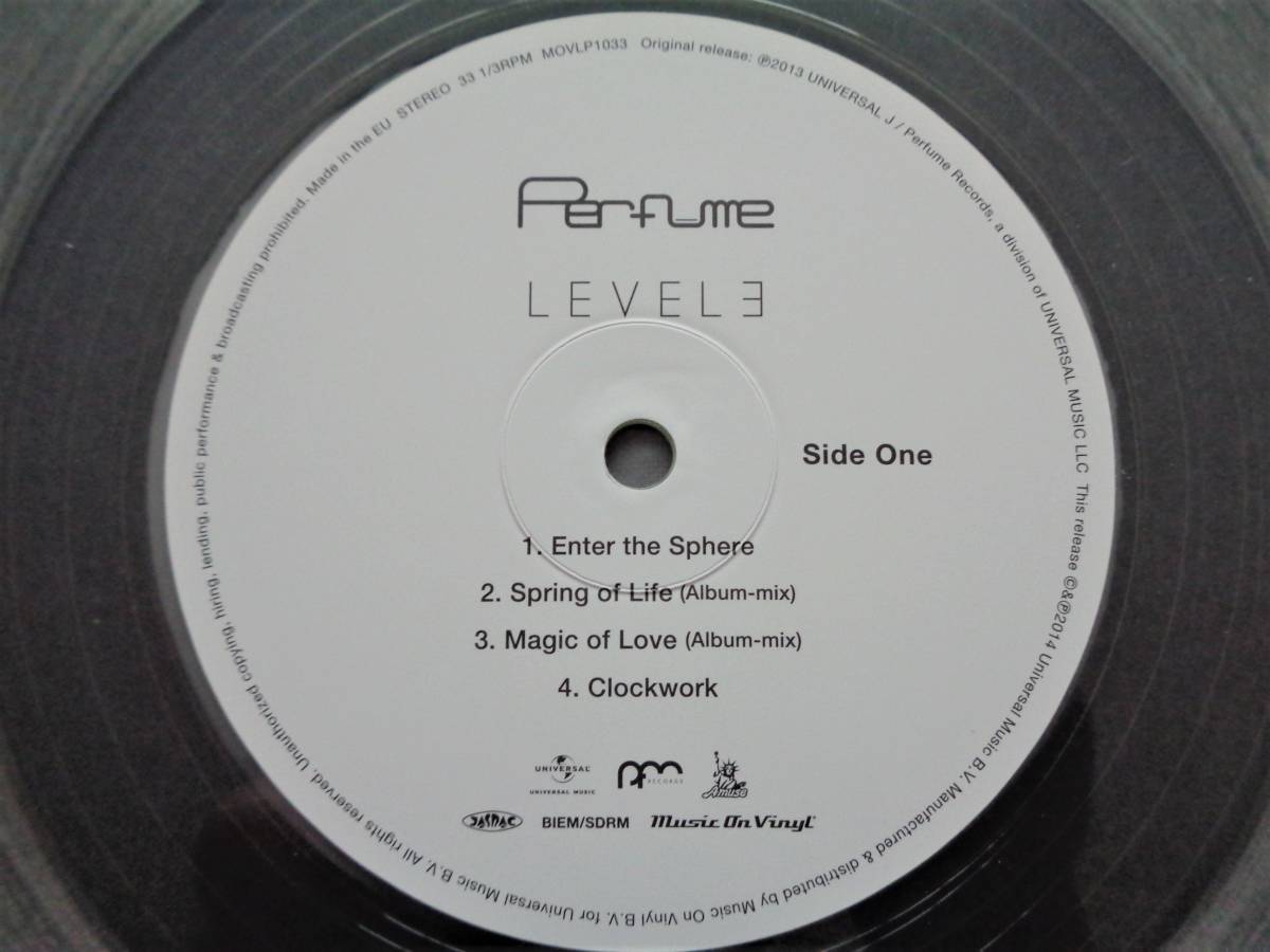 Perfume [LEVEL3] アナログレコード2LP/クリア盤/完全受注生産限定盤 
