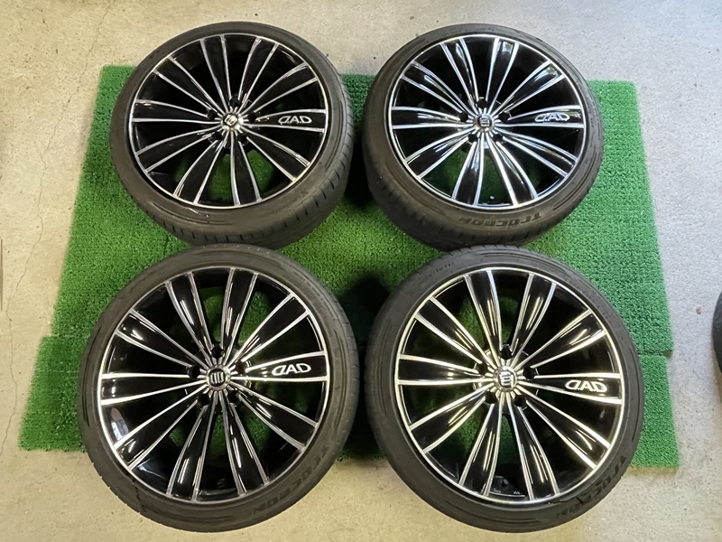 DAD ギャルソン グレイブ 19×8J ET＋38 PCD114.3 5穴 225/40R19 GARSON D.A.D クラウン アルファード ヴェルファイア マークX ギャルソン DAD グレイブ 宮城⑥ 18×7.5Ｊ