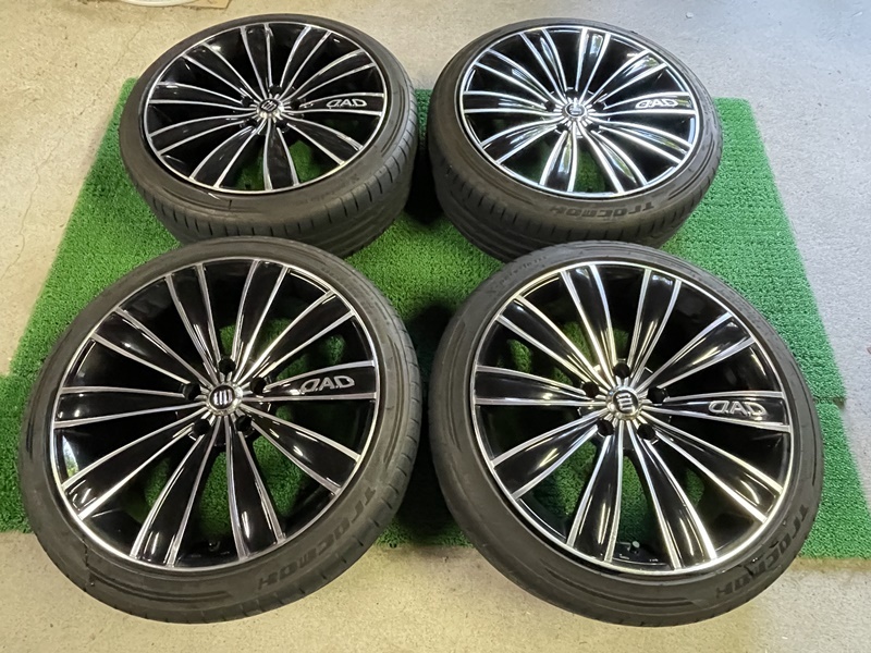 DAD ギャルソン グレイブ 19×8J ET＋38 PCD114.3 5穴 225/40R19 GARSON D.A.D クラウン アルファード ヴェルファイア マークX ギャルソン DAD グレイブ 宮城⑥ 18×7.5Ｊ