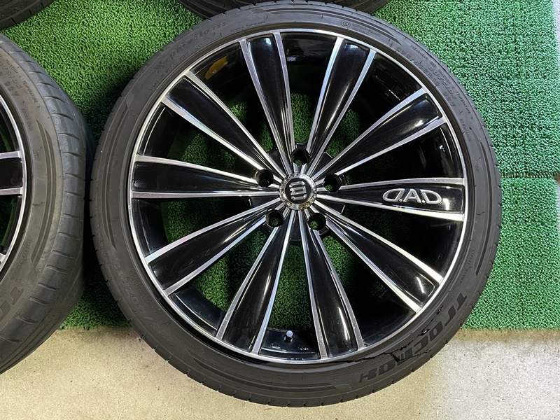 DAD ギャルソン グレイブ 19×8J ET＋38 PCD114.3 5穴 225/40R19 GARSON D.A.D クラウン アルファード ヴェルファイア マークX ギャルソン DAD グレイブ 宮城⑥ 18×7.5Ｊ