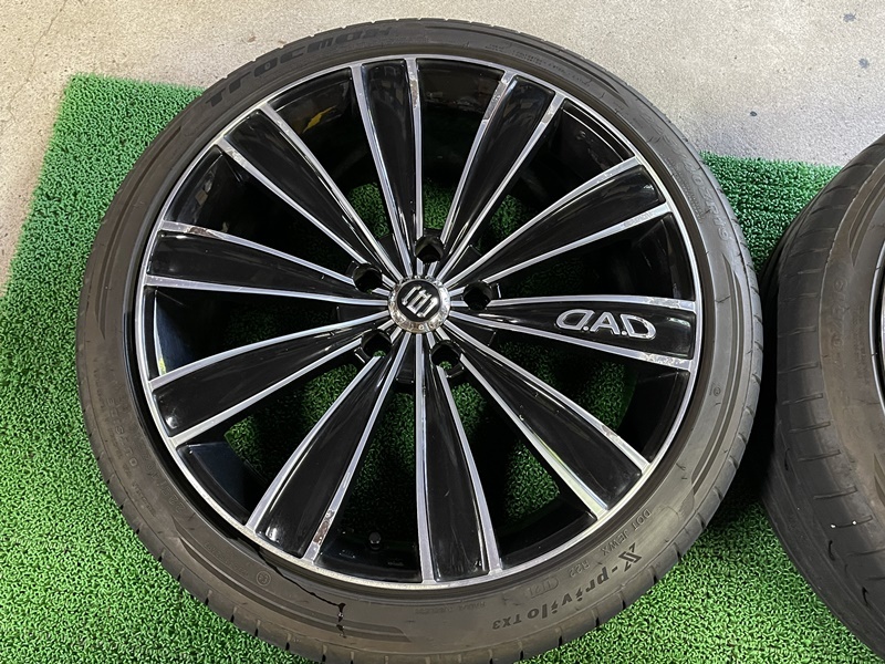 DAD ギャルソン グレイブ 19×8J ET＋38 PCD114.3 5穴 225/40R19 GARSON D.A.D クラウン アルファード ヴェルファイア マークX ギャルソン DAD グレイブ 宮城⑥ 18×7.5Ｊ