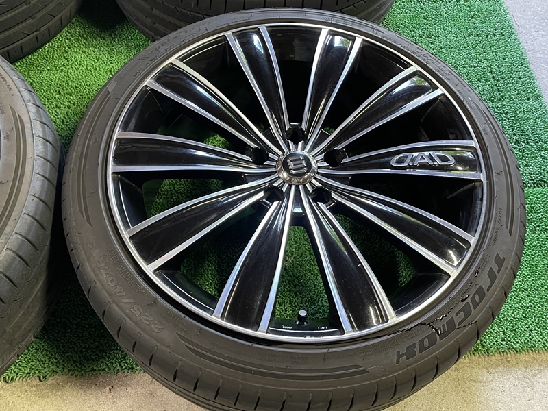 DAD ギャルソン グレイブ 19×8J ET＋38 PCD114.3 5穴 225/40R19 GARSON D.A.D クラウン アルファード ヴェルファイア マークX ギャルソン DAD グレイブ 宮城⑥ 18×7.5Ｊ