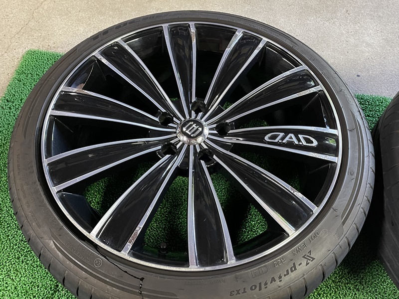 DAD ギャルソン グレイブ 19×8J ET＋38 PCD114.3 5穴 225/40R19 GARSON D.A.D クラウン アルファード ヴェルファイア マークX ギャルソン DAD グレイブ 宮城⑥ 18×7.5Ｊ