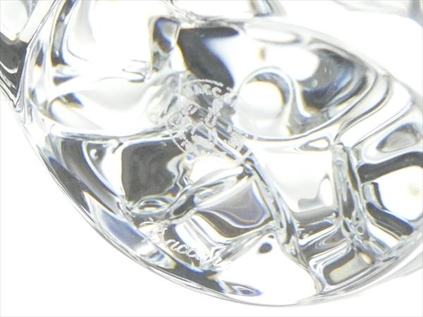 n343 Baccarat バカラ クリスタル スノーマン 雪だるま フィギュリン