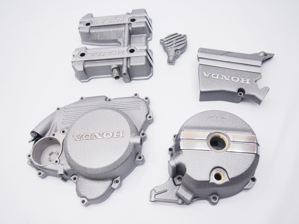 ホンダGB250クラブマン　結晶塗装済みカバー5点 塗装後未使用GB250クラブマン純正エンジンカバー5点set結晶塗装