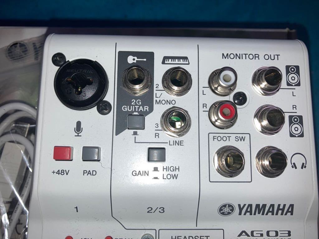 YAMAHA ヤマハ ミキシングコンソール オーディオインターフェイス AG03 
