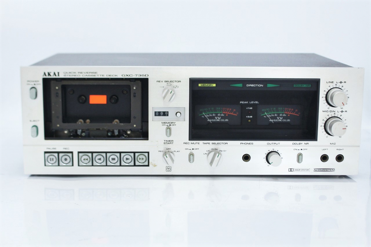 行董】AKAI アカイ GXC-735D ステレオ カセットデッキ オーディオ