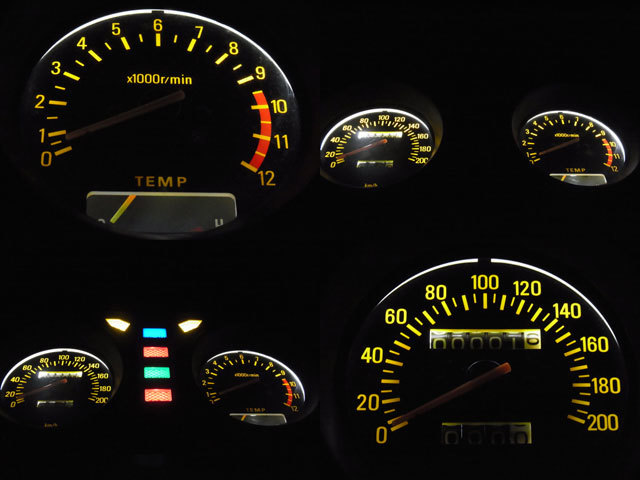 ☆RZ250 RZ350 4L3 4U0 メーター インジケーター フルLEDセット 白色