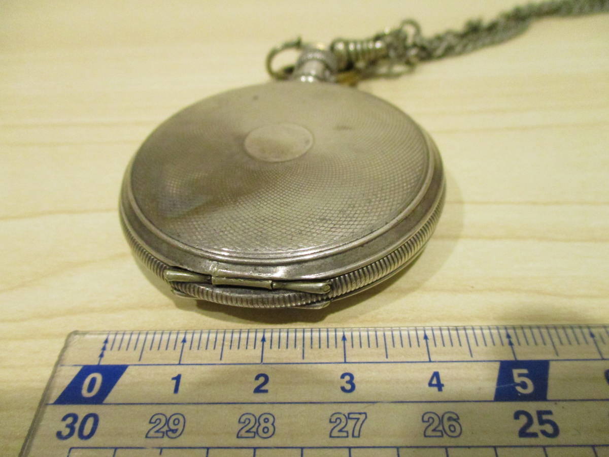 10363D】特価☆懐中時計 WALTHAM A.W.W.Co. 手巻 動作○ SILVER925 