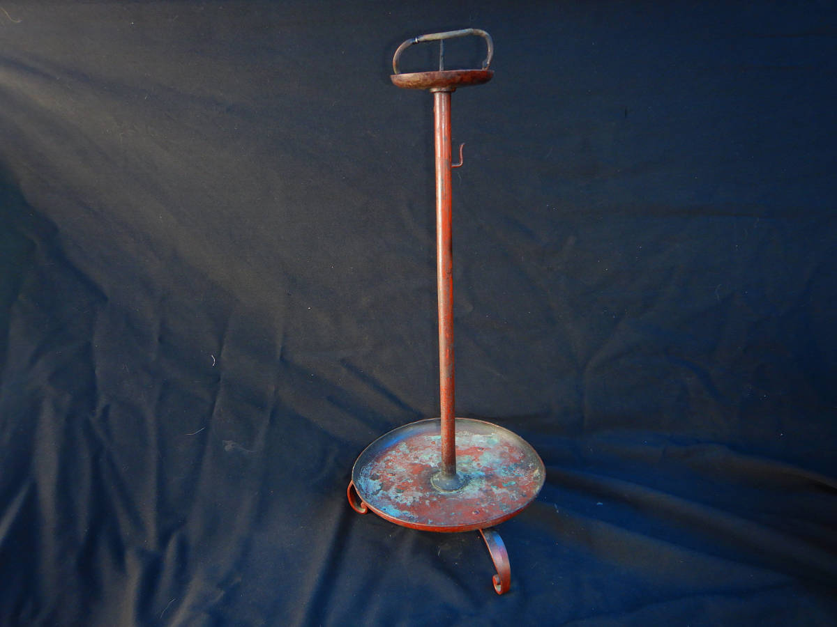 仏具 蝋燭立 古銅 唐金 古い 検⁄古錫玉川堂高岡 アンティーク 明治