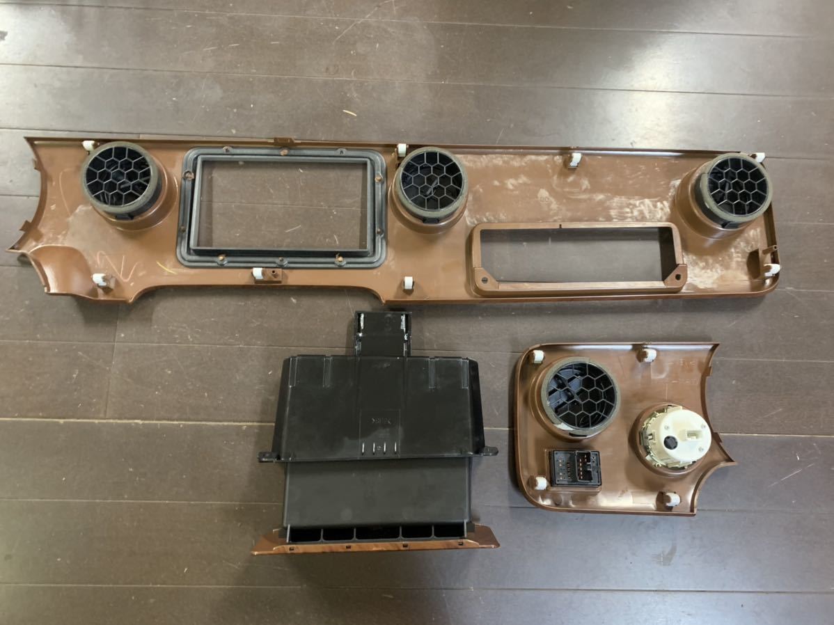 ラパン HE21S ウッド パネル 4点セット インパネ 時計 ラパン