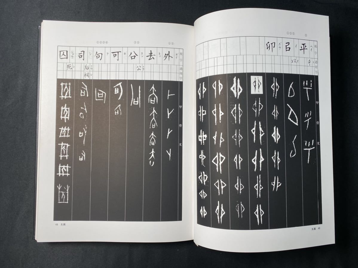 甲骨文字字典 小林石寿編 ZY2479 1点 木耳社 本 拓影展大 1987年 和本
