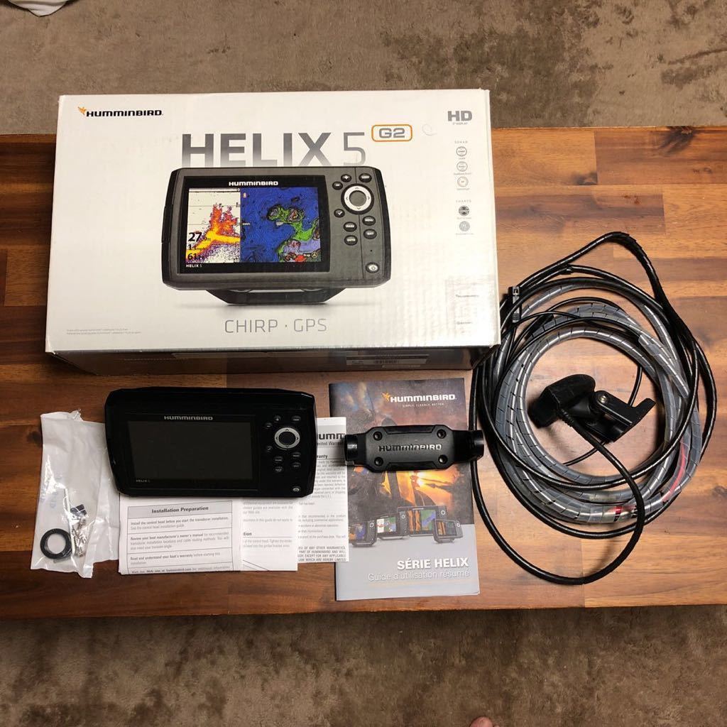 魚探 HUMMINBIRD ハミンバード HELICX ヘリックス5 CHIRP GPS G2 中古 