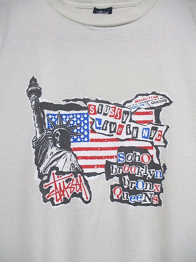 90s 00s MADE IN USA OLD STUSSY LIVE IN NYC オールド ステューシー 