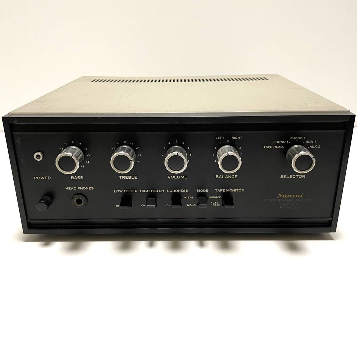 Sansui AU-222 サンスイ プリメインアンプ 希少 レトロ 通電確認済み