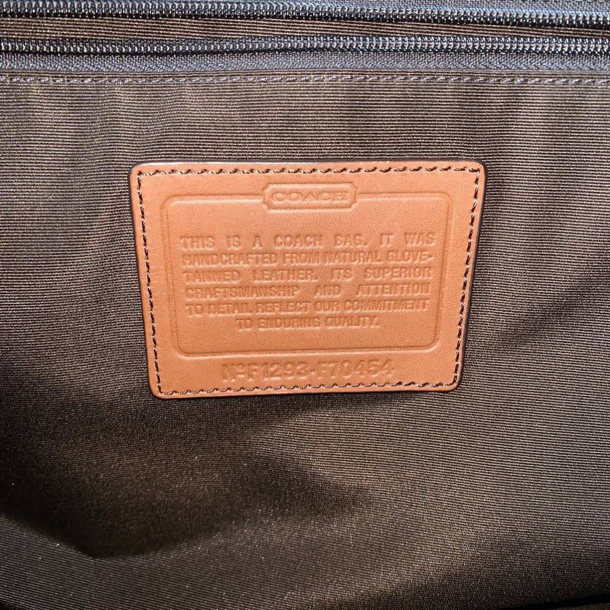 1円〜 COACH コーチ ビジネスバッグ 2way グラム シグネチャー 型押し