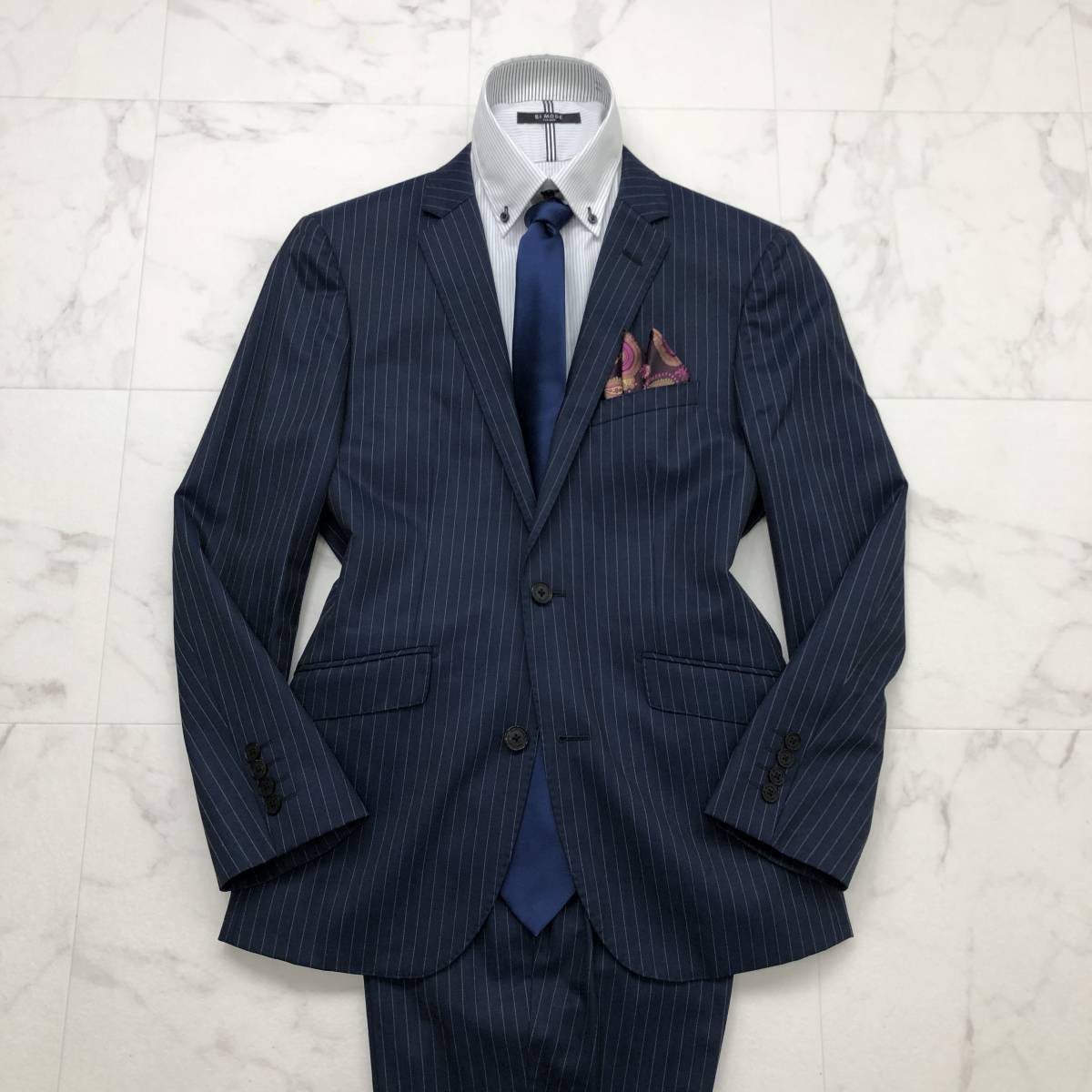 極上ネイビー☆バーバリーブラックレーベル【BURBERRY BLACK LABEL