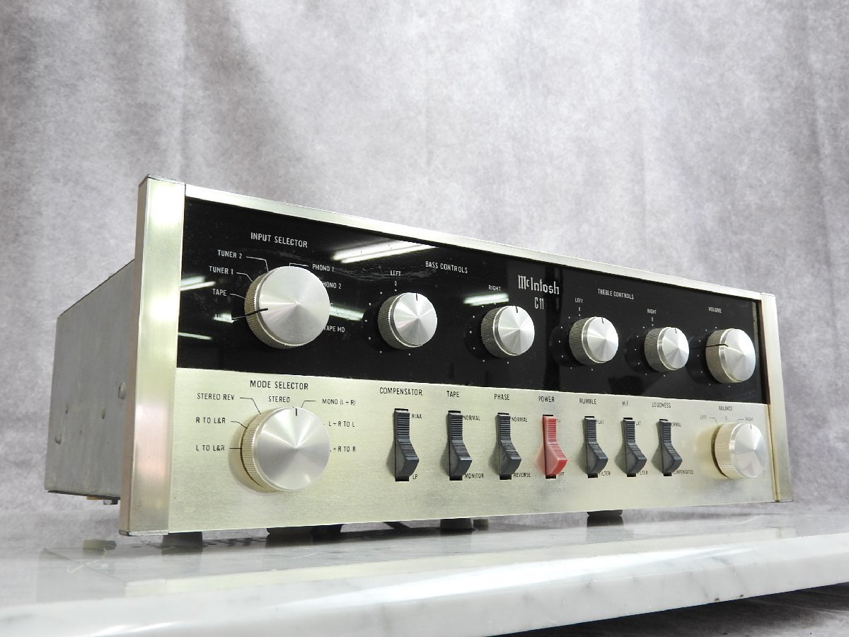  Mcintosh マッキントッシュ C11 プリアンプ ジャンク(マッキントッシュ)｜売買されたオークション情報、yahooの商品情報をアーカイブ公開 - オークファン マッキントッシュ