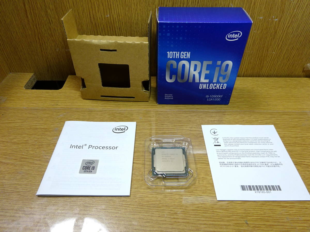 ◇美品◇Intel Core i9-10900KF BOX◇SRH92◇10コア20スレッド 