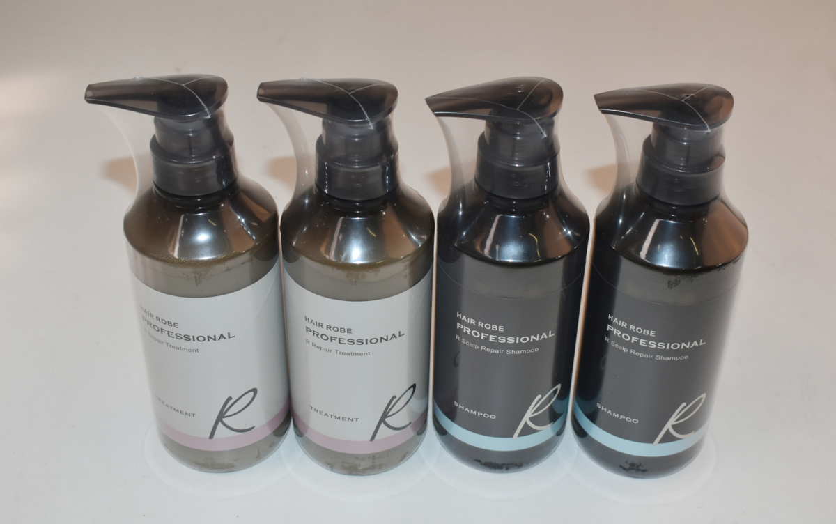 HAIR ROBE ヘアローブ●シャンプー＆トリートメント 4本セット 坂巻哲也 プロフェッショナル R スカルプリペア/1円スタート/XB